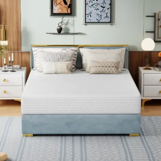 BestMassage 10 Inch Mattress Gel Memory Foam Mattress Medium Firmness Mattresses for Cool Sleep & Pressure Relief CertiPUR-US Certified image {11}