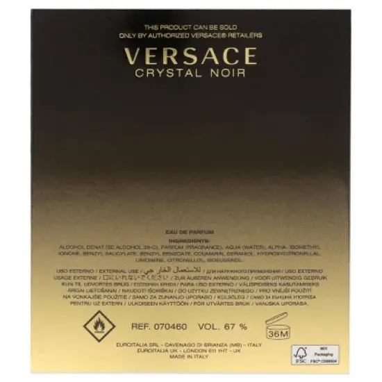 Versace Crystal Noir by Versace Women's Eau De Parfum - 3oz image {3}