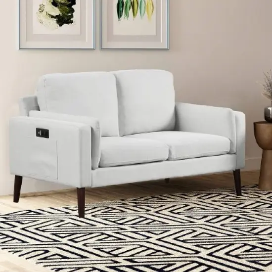 Nathan Stationary Loveseat - Lifestyle Solutions image {7}