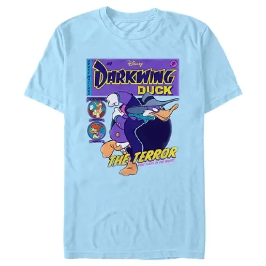 Men's Darkwing Duck The Terror That Flaps In The Night Comic Cover T-Shirt image {6}