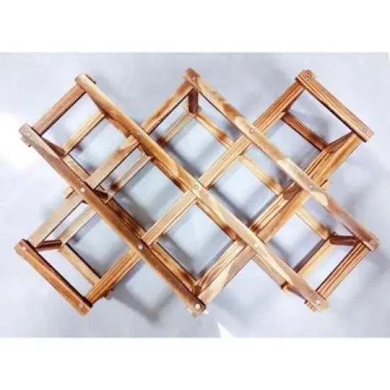 Itopfox Freestanding Stackable Wine Rack Organizer for Countertop and Cabinets with Foldable Design and Scratch-Resistant Protector image {1}