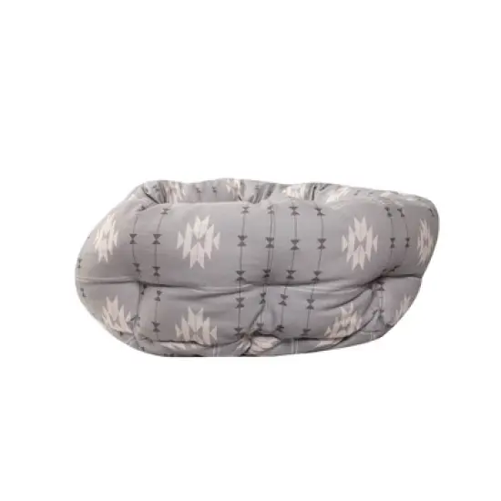 PetShop by Fringe Studio Geometric Round Cuddler Dog Bed - Gray image {3}