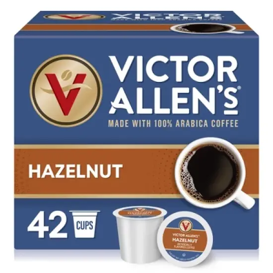 Victor Allen's Coffee Hazelnut Flavored, Medium Roast, 42 Count, Single Serve Coffee Pods for Keurig K-Cup Brewers image {6}