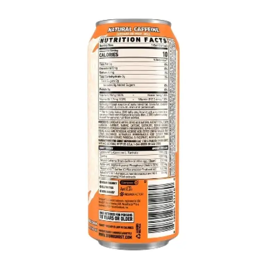 Ghost Energy Orange Cream Energy Drink - 16 fl oz Can image {8}