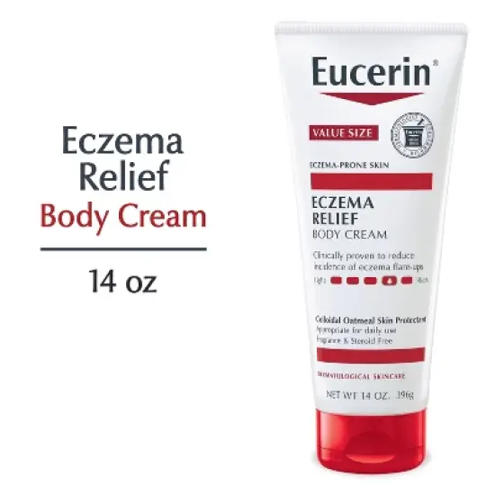 Eucerin Eczema Relief Body Cream for Dry Skin Unscented image {2}