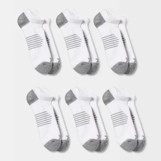 Men's Striped Arch No Show Socks 6pk - All in Motion&trade; image {4}