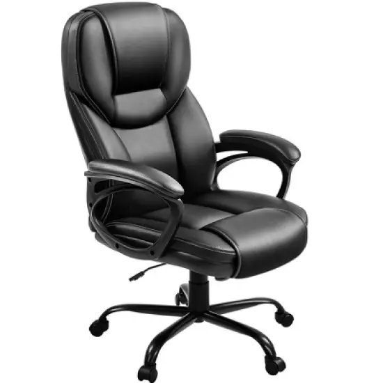 Yaheetech Faux Leather Executive Office Chair with Ergonomic High Back image {7}