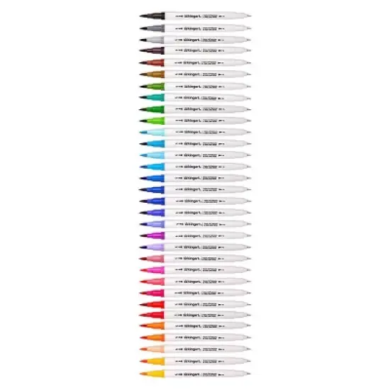 KINGART Twin-Tip&trade; Brush & Fine Pens 32 Colors image {2}