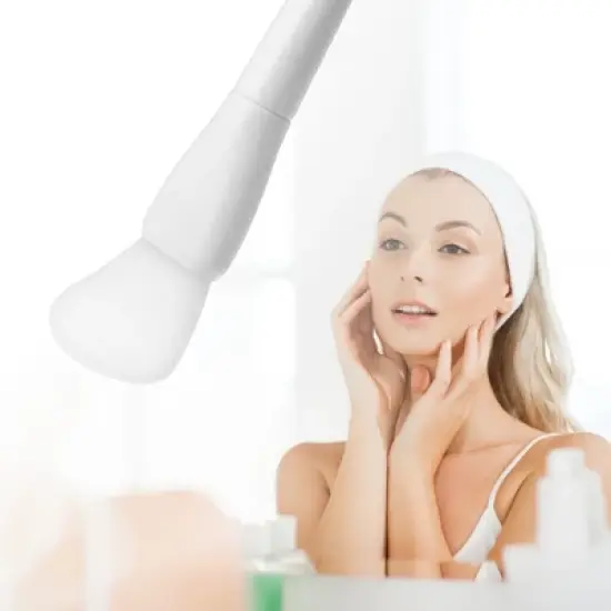 Unique Bargains Silicone Face Mask Brushes Face Mask Applicator Brushes Soft Silicone Brushes 2 Pcs image {5}