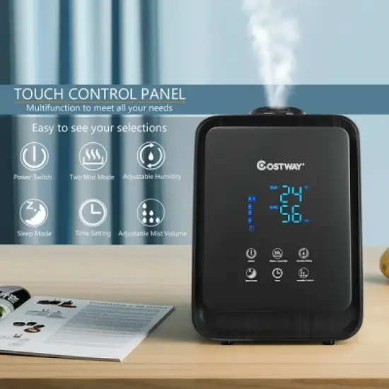 Costway 4.5L Ultrasonic Cool Warm Mist Air Diffuser Humidifier w/ Remote Control image {1}