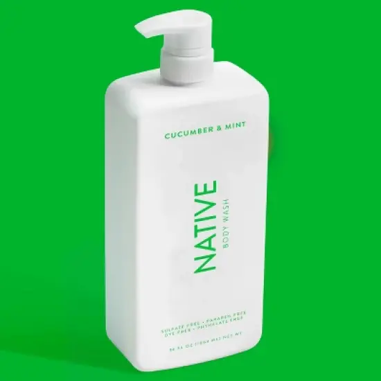 Native Cucumber and Mint Body Wash with Pump - 36 fl oz image {3}