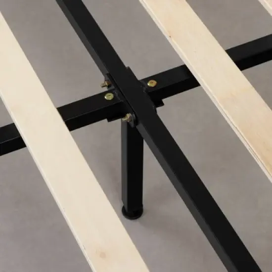 Queen Sazena Upholstered Complete Bed Charcoal Gray - South Shore image {4}