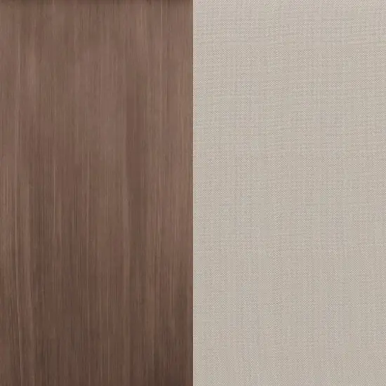 Martha Stewart Bedford Indoor-Outdoor Patio Set with 62" Table and 6 Dining Chairs with Brushed Woodgrain Aluminum Finish and All-Weather Seat Cushion image {2}