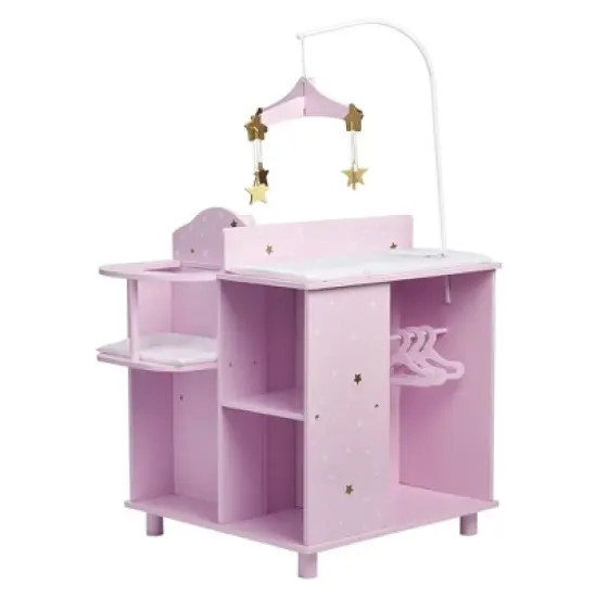 Olivia's Little World - Twinkle Stars Princess Baby Doll Changing Station with Storage image {4}