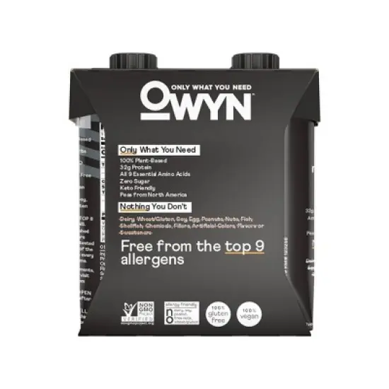 OWYN Pro Elite 32g Dairy Free Protein Shake - No Nut Butter Cup - 4pk image {1}