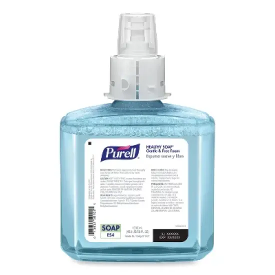 PURELL HEALTHY SOAP Gentle and Free Foam Refill, For ES4 Dispensers, Fragrance-Free, 1,200 mL, 2/Carton image {1}