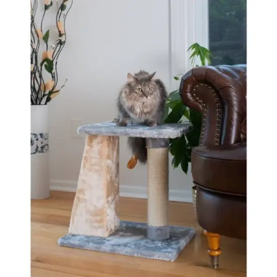 Armarkat 2-Level Platform Real Wood Cat Scratcher with Sisal Carpet Board image {2}