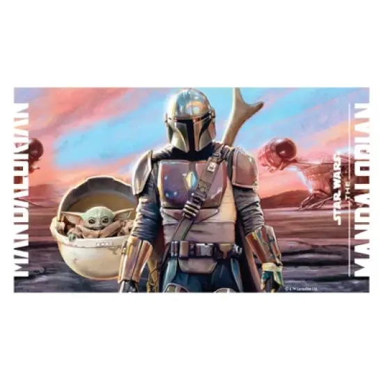 Star Wars The Mandalorian Colorful Sky Sunset Stainless Steel Water Bottle image {1}