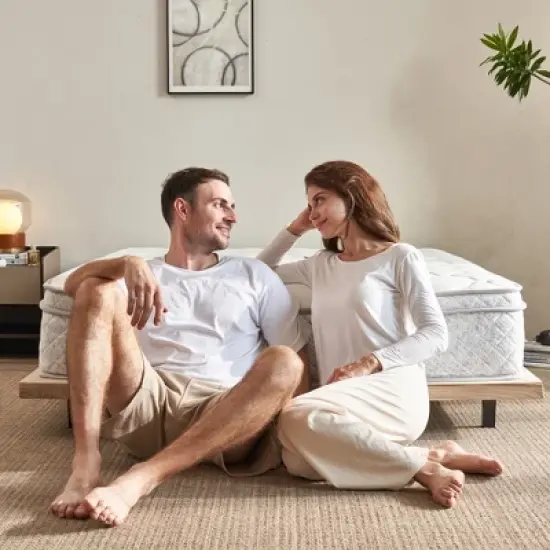 Dolonm Twin Size Mattress,12" Hybrid Twin Mattress,in a Box Hybrid Spring , Medium Firm image {6}