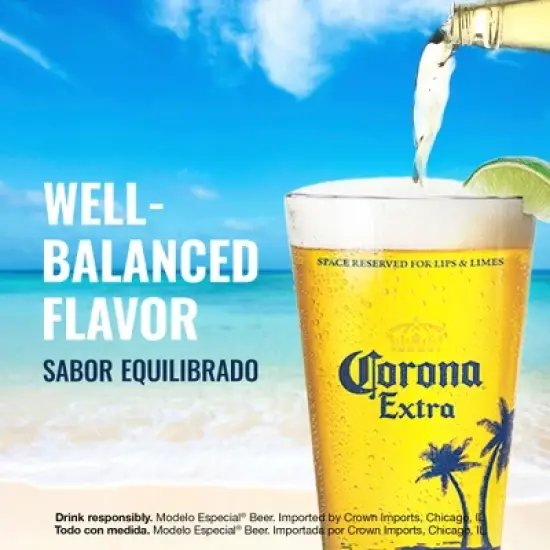 Corona Extra Lager Beer - 24 fl oz Can image {4}