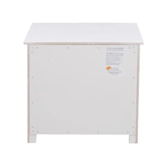 Galen 1-Drawer Transitional Wood Nightstand in White - Lexicon image {4}