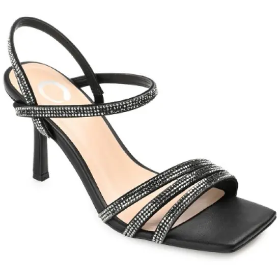 Journee Collection Womens Coraa Tru Comfort Foam Open Toe Mid Stiletto Pumps image {9}