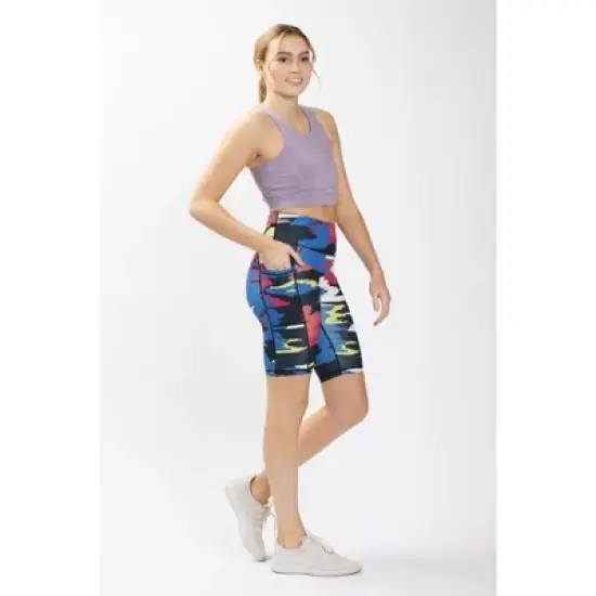 TomboyX Bike Shorts, High Waist 9" Workout Compression With Pockets For Women image {11}