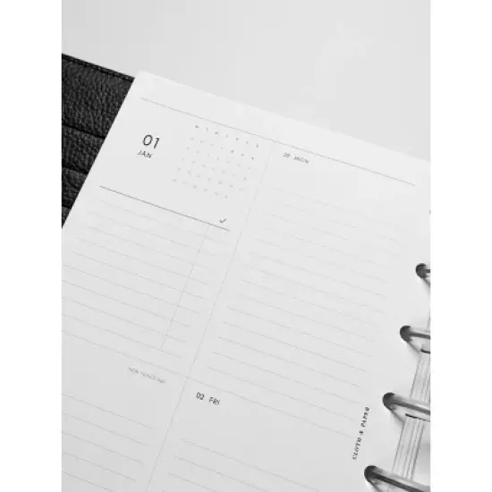 2026 Dated Vertical Weekly Planner Inserts | Monday Start | Cloth & Paper image {4}