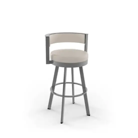 26" Browser Swivel Counter Height Barstool with Upholstered Seat - Amisco image {10}