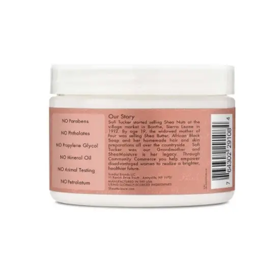 SheaMoisture Coconut & Hibiscus Curl & Shine Hair Mask For Naturally Curly Hair - 12oz image {3}