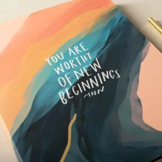 Ruled Journal Large Classic Paperback New Beginnings - FRINGE image {4}