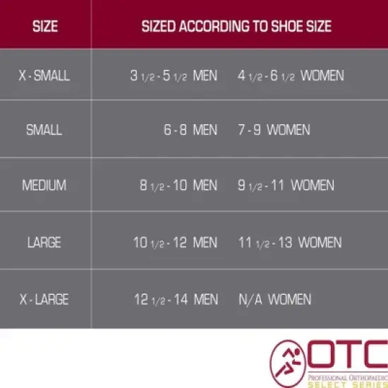 OTC Night Sock, Plantar-Fasciitis, Select Series, Black image {1}