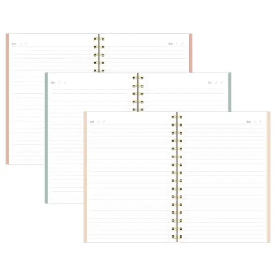 Sugar Paper Essentials 3 Subject Notebook Pale Pink image {1}