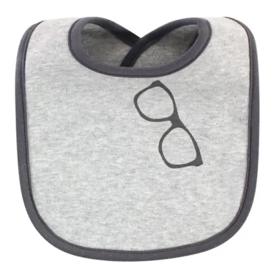 Hudson Baby Infant Boy Cotton Bib and Sock Set 5pk, Handsome Charming Adorable, One Size image {3}