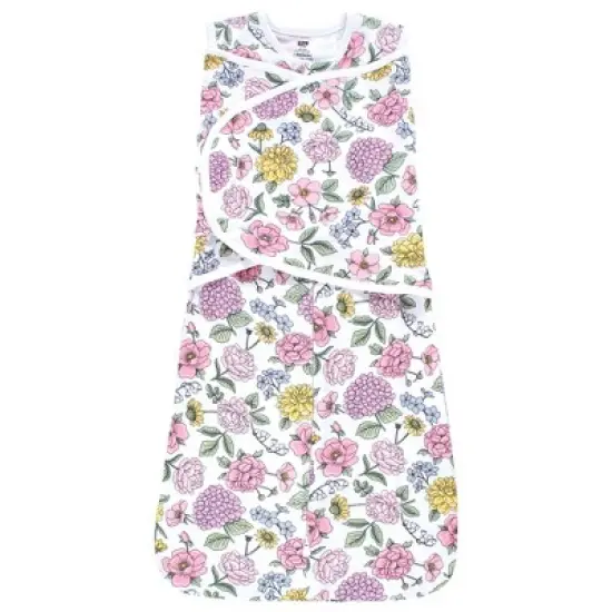 Hudson Baby Infant Girl Convertible Swaddle Sleep Sack, Vintage Blossom image {4}