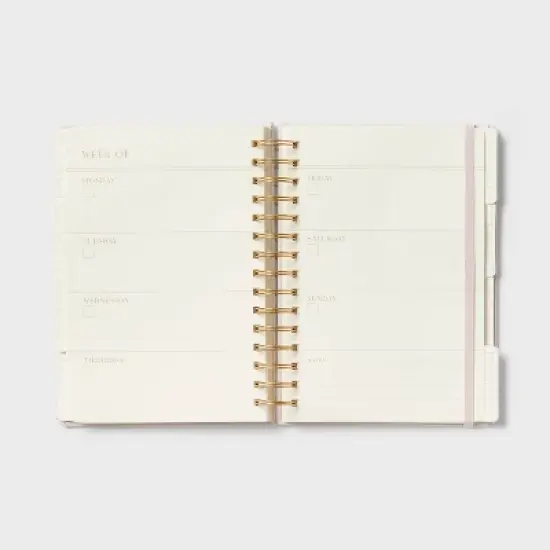 Twin Wire 6"x8" Planner Pink Leatherette - up&up&trade; image {2}