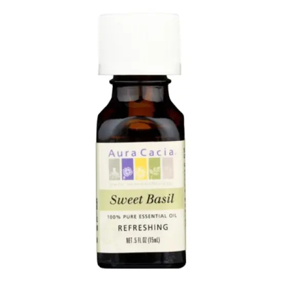 Aura Cacia Sweet Basil Pure Essential Oil - 0.5 fz image {5}