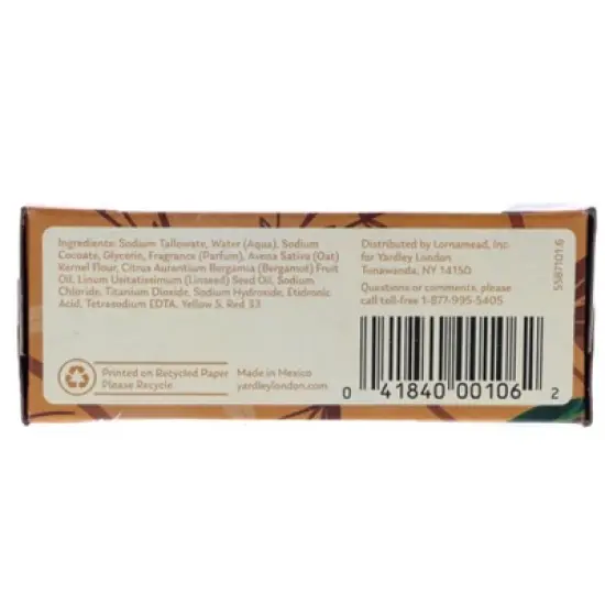 Yardley Oatmeal & Almond Bath Bar, 4.25 oz image {1}