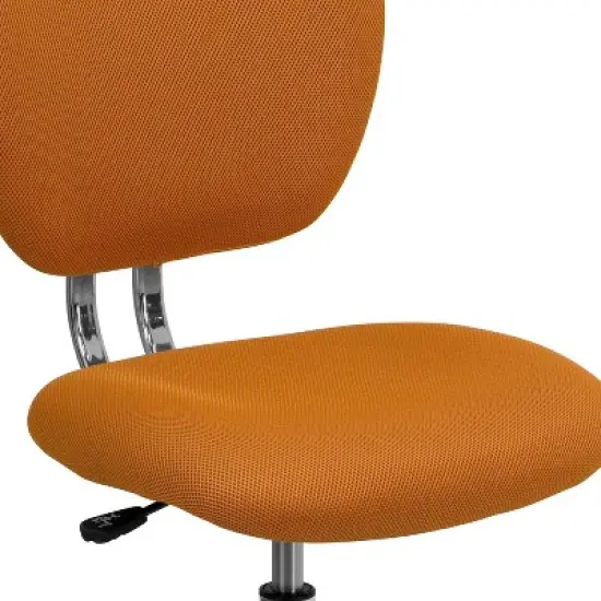 Emma and Oliver Mid-Back Mesh Padded Swivel Task Office Chair with Chrome Base image {5}