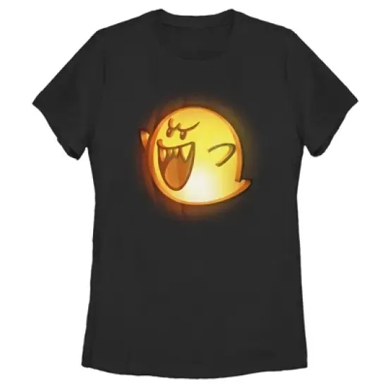 Women's Nintendo Halloween Boo Pumpkin T-Shirt image {2}