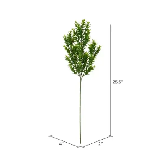 Vickerman 22" Artificial UV Coated Bush with Mini Purple Flowers and Boxwood Greenery. image {4}