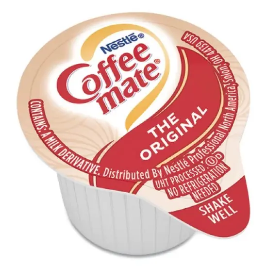 Coffee mate Liquid Coffee Creamer, Original, 0.38 oz Mini Cups, 360/Carton image {1}