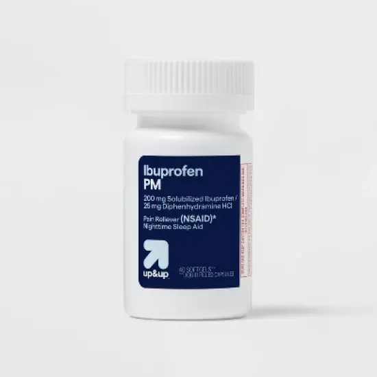 Ibuprofen (NSAID) PM Pain Reliever & Nighttime Sleep Aid Softgels - 40ct - up&up&trade; image {3}