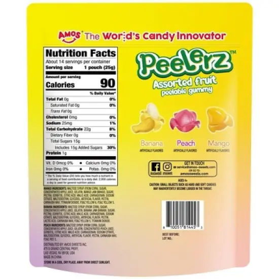 Amos Peelerz Gummy Multipack - 12.35oz image {3}