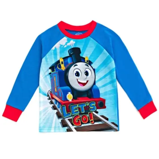 Thomas & Friends Pajama Shirt Pants and Slippers 3 Piece Sleep Set Toddler to Little Kid  image {1}