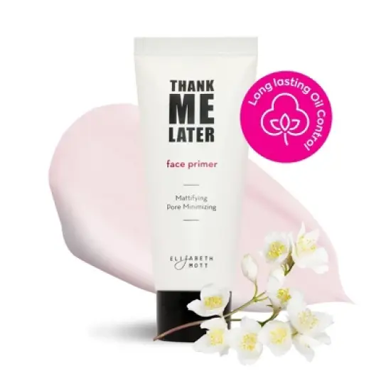 Elizabeth Mott Thank Me Later Face Primer - Mattifying, Oil Control, Pore Minimizer, Long-Lasting Formula, 30g image {1}