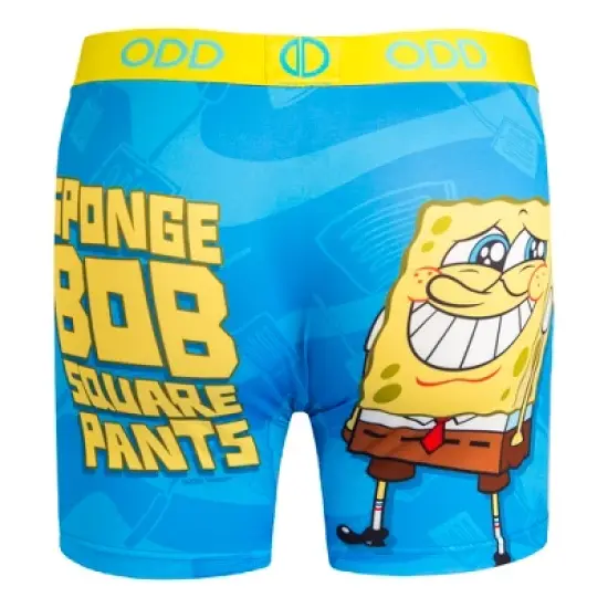 Odd Sox, Funny Men's Boxer Briefs Underwear, Nickelodeon SpongeBob Novelty Print image {1}