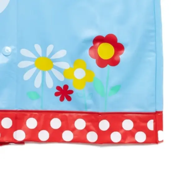 Disney Minnie Mouse Girls Waterproof Hooded Rain Jacket Coat Toddler image {4}