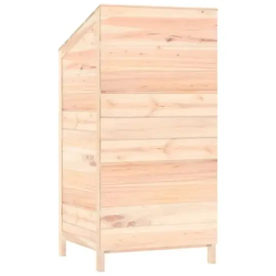 vidaXL Garden Shed for Tool Storage House Outdoor Backyard Solid Fir Wood - Natural 21.7" x 20.5" x 44.1" image {5}