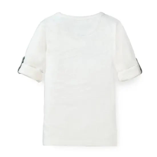 Hope & Henry Boys' Henley Pocket Tee with Rolled Sleeves, Infant image {3}